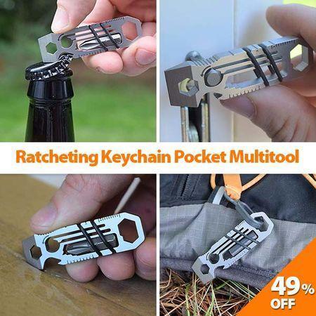 Limited Quantity Ratcheting Keychain Pocket Multitool
